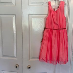 Cynthia Rowley Hot Pink Dress with Braided Belt